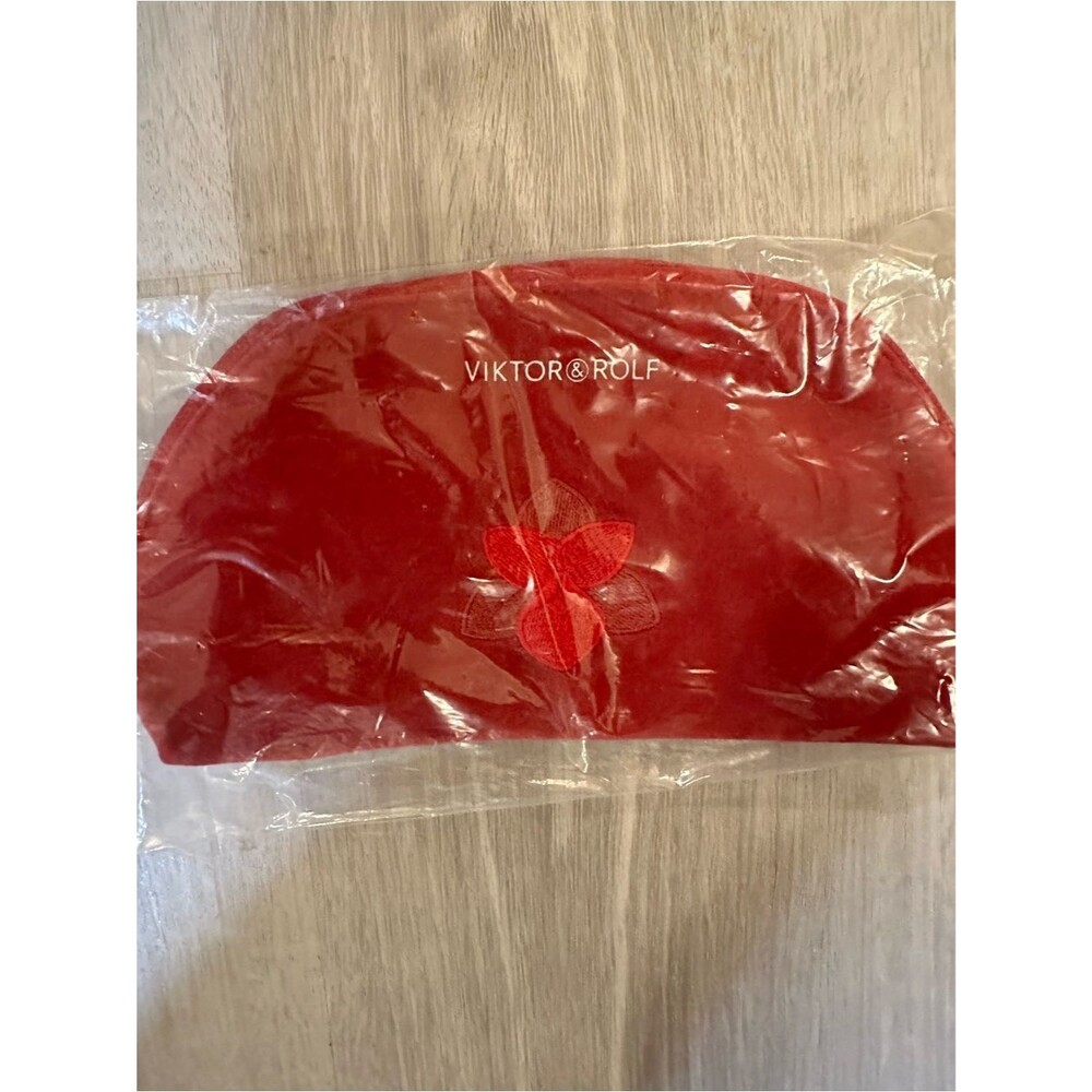 Viktor & Rolf Red Floral Cosmetic Pouch